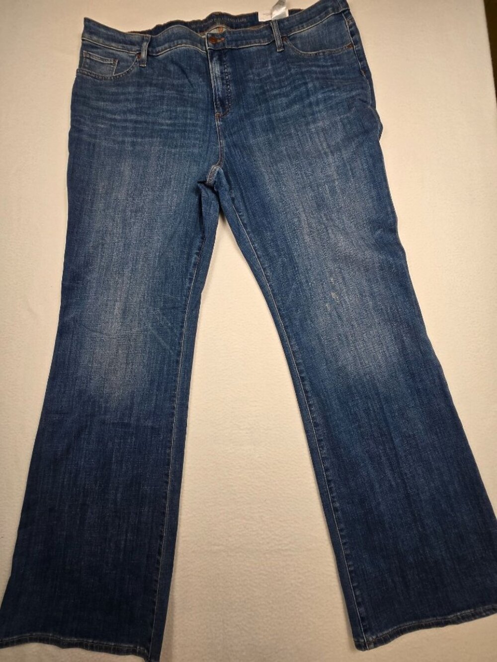 NWT Chicos So Slimming Girlfriend Flare Jeans Size 4T US 20T Blue Denim NEW